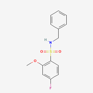 N-benzyl-4-fluoro-2-methoxybenzenesulfonamide