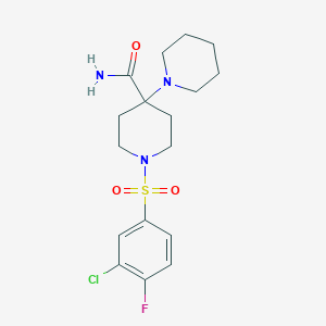 1'-(3-CHLORO-4-FLUOROBENZENESULFONYL)-[1,4'-BIPIPERIDINE]-4'-CARBOXAMIDE