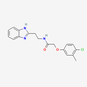 N-[2-(1H-benzimidazol-2-yl)ethyl]-2-(4-chloro-3-methylphenoxy)acetamide