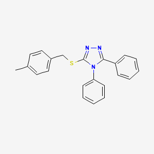 3-[(4-methylbenzyl)sulfanyl]-4,5-diphenyl-4H-1,2,4-triazole