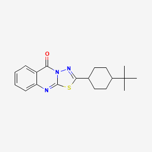 2-[4-(TERT-BUTYL)CYCLOHEXYL]-5H-[1,3,4]THIADIAZOLO[2,3-B]QUINAZOLIN-5-ONE