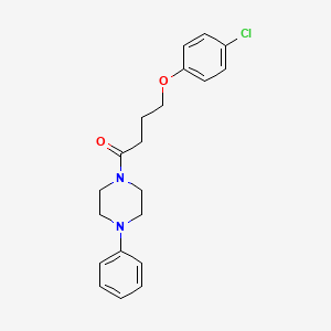 1-[4-(4-chlorophenoxy)butanoyl]-4-phenylpiperazine