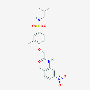 2-[2-methyl-4-(2-methylpropylsulfamoyl)phenoxy]-N-(2-methyl-5-nitrophenyl)acetamide