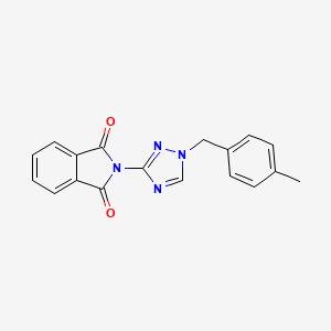 molecular formula C18H14N4O2 B4813837 2-[1-(4-methylbenzyl)-1H-1,2,4-triazol-3-yl]-1H-isoindole-1,3(2H)-dione 