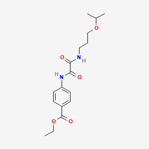 Ethyl 4-[[2-oxo-2-(3-propan-2-yloxypropylamino)acetyl]amino]benzoate