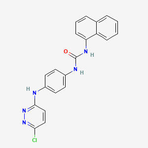 N-{4-[(6-chloro-3-pyridazinyl)amino]phenyl}-N'-1-naphthylurea