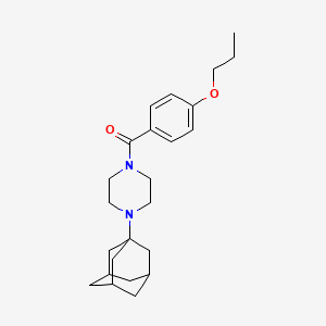 [4-(1-ADAMANTYL)PIPERAZINO](4-PROPOXYPHENYL)METHANONE