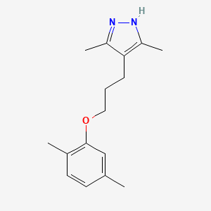 4-[3-(2,5-dimethylphenoxy)propyl]-3,5-dimethyl-1H-pyrazole