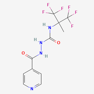 1-(1,1,1,3,3,3-Hexafluoro-2-methylpropan-2-yl)-3-(pyridine-4-carbonylamino)urea