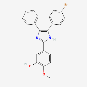 5-[5-(4-bromophenyl)-4-phenyl-1H-imidazol-2-yl]-2-methoxyphenol