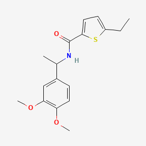 N-[1-(3,4-dimethoxyphenyl)ethyl]-5-ethyl-2-thiophenecarboxamide