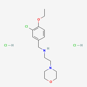 molecular formula C15H25Cl3N2O2 B4813967 N-(3-chloro-4-ethoxybenzyl)-2-morpholin-4-ylethanamine dihydrochloride 