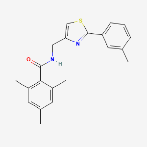 2,4,6-trimethyl-N-{[2-(3-methylphenyl)-1,3-thiazol-4-yl]methyl}benzamide