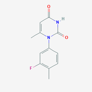 molecular formula C12H11FN2O2 B4814023 1-(3-fluoro-4-methylphenyl)-6-methyl-2,4(1H,3H)-pyrimidinedione 