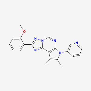 2-(2-METHOXYPHENYL)-8,9-DIMETHYL-7-(3-PYRIDYL)-7H-PYRROLO[3,2-E][1,2,4]TRIAZOLO[1,5-C]PYRIMIDINE