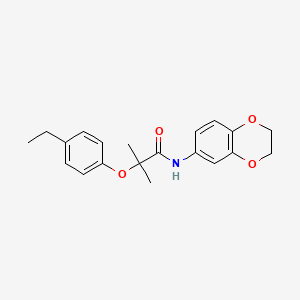 N-(2,3-dihydro-1,4-benzodioxin-6-yl)-2-(4-ethylphenoxy)-2-methylpropanamide