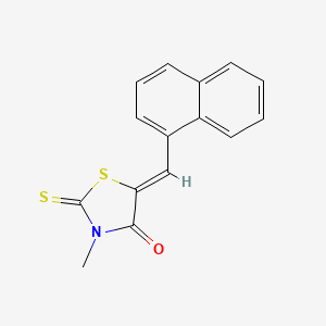 3-methyl-5-(1-naphthylmethylene)-2-thioxo-1,3-thiazolidin-4-one