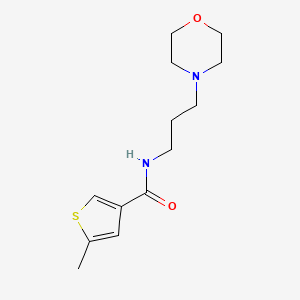 5-methyl-N-[3-(morpholin-4-yl)propyl]thiophene-3-carboxamide