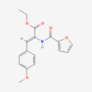 ethyl 2-(2-furoylamino)-3-(4-methoxyphenyl)acrylate