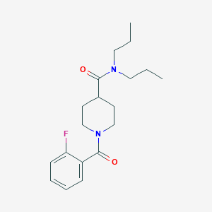 1-(2-fluorobenzoyl)-N,N-dipropylpiperidine-4-carboxamide