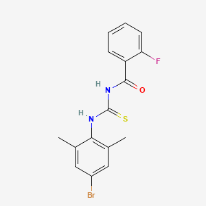 N-[(4-bromo-2,6-dimethylphenyl)carbamothioyl]-2-fluorobenzamide