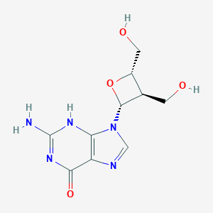 molecular formula C10H13N5O4 B048142 Oxetanocin G CAS No. 113269-46-8