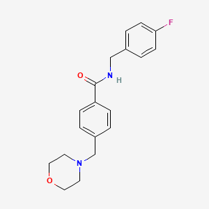 N-(4-fluorobenzyl)-4-(4-morpholinylmethyl)benzamide