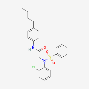 N~1~-(4-butylphenyl)-N~2~-(2-chlorophenyl)-N~2~-(phenylsulfonyl)glycinamide