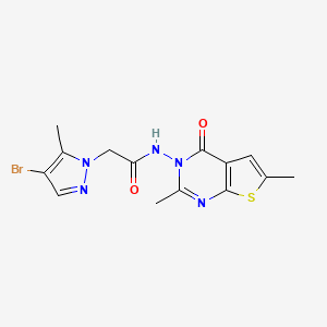 2-(4-BROMO-5-METHYL-1H-PYRAZOL-1-YL)-N-[2,6-DIMETHYL-4-OXOTHIENO[2,3-D]PYRIMIDIN-3(4H)-YL]ACETAMIDE