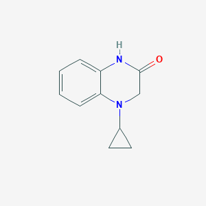 molecular formula C11H12N2O B048143 4-Cyclopropyl-3,4-dihydroquinoxalin-2(1H)-one CAS No. 115618-81-0