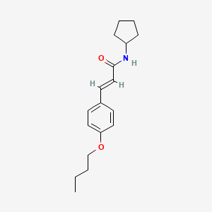 3-(4-butoxyphenyl)-N-cyclopentylacrylamide