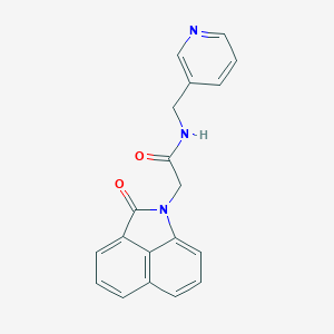 molecular formula C19H15N3O2 B481433 2-(2-oxobenzo[cd]indol-1(2H)-yl)-N-(3-pyridinylmethyl)acetamide CAS No. 577763-29-2