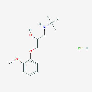 1-(tert-butylamino)-3-(2-methoxyphenoxy)-2-propanol hydrochloride