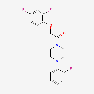 2-(2,4-DIFLUOROPHENOXY)-1-[4-(2-FLUOROPHENYL)PIPERAZINO]-1-ETHANONE