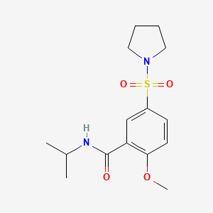 N-isopropyl-2-methoxy-5-(1-pyrrolidinylsulfonyl)benzamide