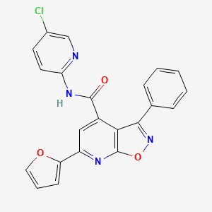 N-(5-CHLORO-2-PYRIDYL)-6-(2-FURYL)-3-PHENYLISOXAZOLO[5,4-B]PYRIDINE-4-CARBOXAMIDE