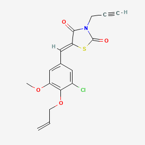 5-[4-(allyloxy)-3-chloro-5-methoxybenzylidene]-3-(2-propyn-1-yl)-1,3-thiazolidine-2,4-dione