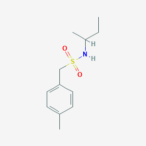 molecular formula C12H19NO2S B4814469 N-(butan-2-yl)-1-(4-methylphenyl)methanesulfonamide 