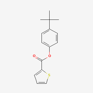 molecular formula C15H16O2S B4814484 (4-Tert-butylphenyl) thiophene-2-carboxylate 