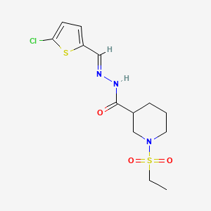 N'-[(5-chloro-2-thienyl)methylene]-1-(ethylsulfonyl)-3-piperidinecarbohydrazide