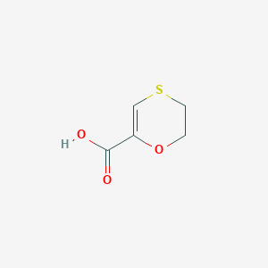 molecular formula C5H6O3S B048145 2,3-二氢-1,4-噁硫烷-6-羧酸 CAS No. 115595-71-6