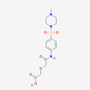 2-(2-{4-[(4-METHYLPIPERAZINO)SULFONYL]ANILINO}-2-OXOETHOXY)ACETIC ACID