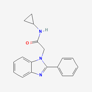 N-CYCLOPROPYL-2-(2-PHENYL-1H-1,3-BENZODIAZOL-1-YL)ACETAMIDE