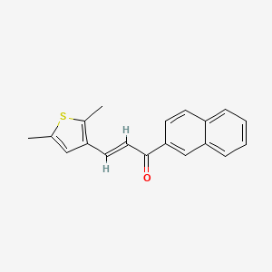 (E)-3-(2,5-DIMETHYL-3-THIENYL)-1-(2-NAPHTHYL)-2-PROPEN-1-ONE