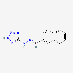 N-[(E)-naphthalen-2-ylmethylideneamino]-2H-tetrazol-5-amine