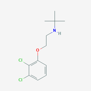 N-[2-(2,3-dichlorophenoxy)ethyl]-2-methylpropan-2-amine