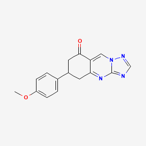 molecular formula C16H14N4O2 B4814729 6-(4-methoxyphenyl)-6,7-dihydro[1,2,4]triazolo[5,1-b]quinazolin-8(5H)-one 