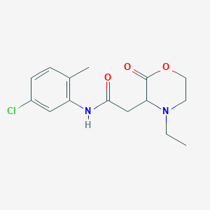 N-(5-chloro-2-methylphenyl)-2-(4-ethyl-2-oxomorpholin-3-yl)acetamide