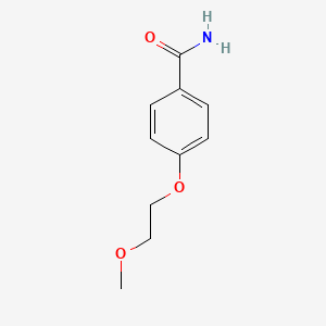 molecular formula C10H13NO3 B4814760 4-(2-methoxyethoxy)benzamide 