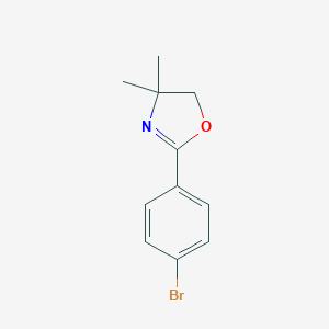 molecular formula C11H12BrNO B048148 2-(4-Bromophenyl)-4,4-dimethyl-4,5-dihydro-1,3-oxazole CAS No. 32664-14-5